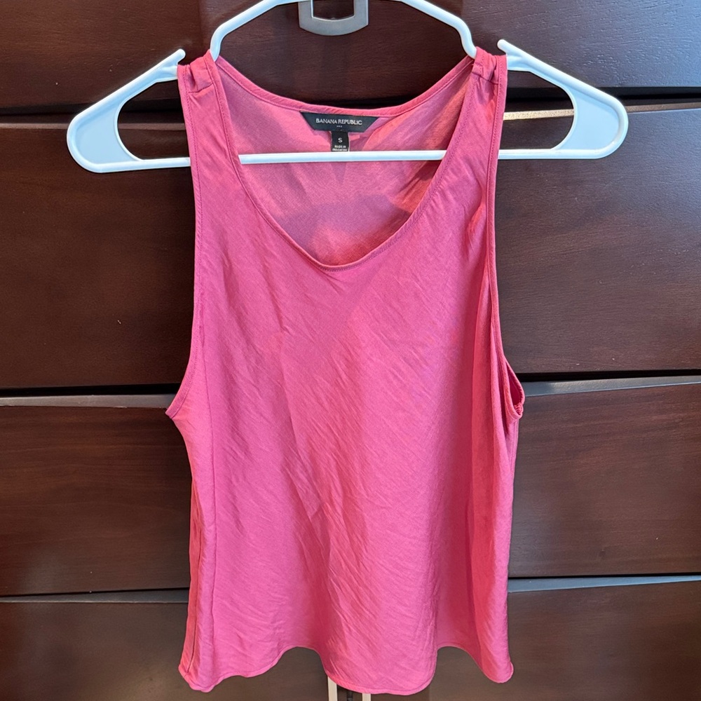 Ann Taylor Vibrant Pink Tank Top